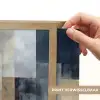 Rechthoeken - Abstract - Blauw Light Box met batterij (Wandlamp) middel -USP_websiteprintNL