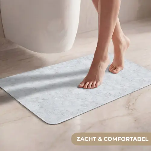 Grijs - Terrazzo-effect - Beton WCmat klein 1009 -USP_ZachtNL