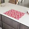 Roze - Rood - Geometrisch - Patroon Inductie beschermer vinyl 3mm klein 276 -sfeer8