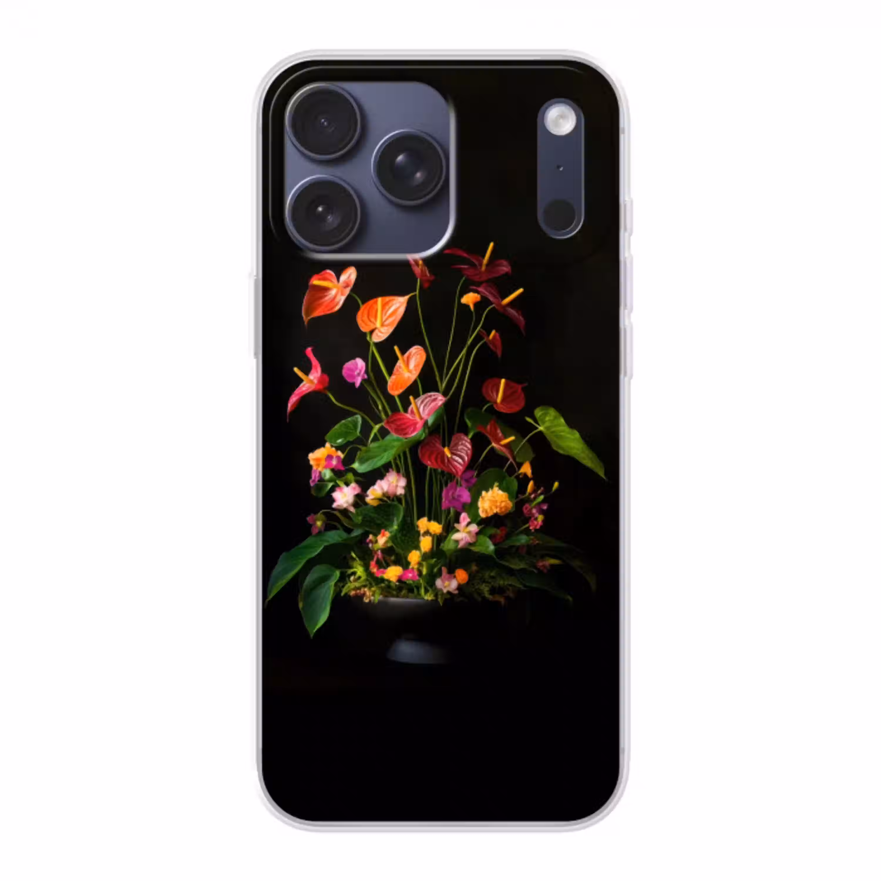 Bloemen - Vaas - Kleurrijk Telefoonhoesje iPhone 17 Pro Max klein -3d