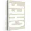 Wit - Chef - Decoratie - Japandi canvas 2cm klein -z3d
