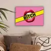 Lippen - Tekst - Kleurrijk canvas 2cm klein -sfeer1