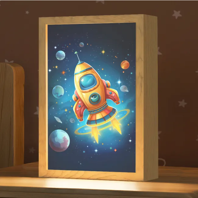 Kids’ Night Light - Rocket - Space - Planets - Kids - Boy