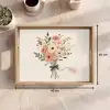 Bloemen - Quote - Beige - Lint Dienblad Rechthoek middel -USP_Formaat