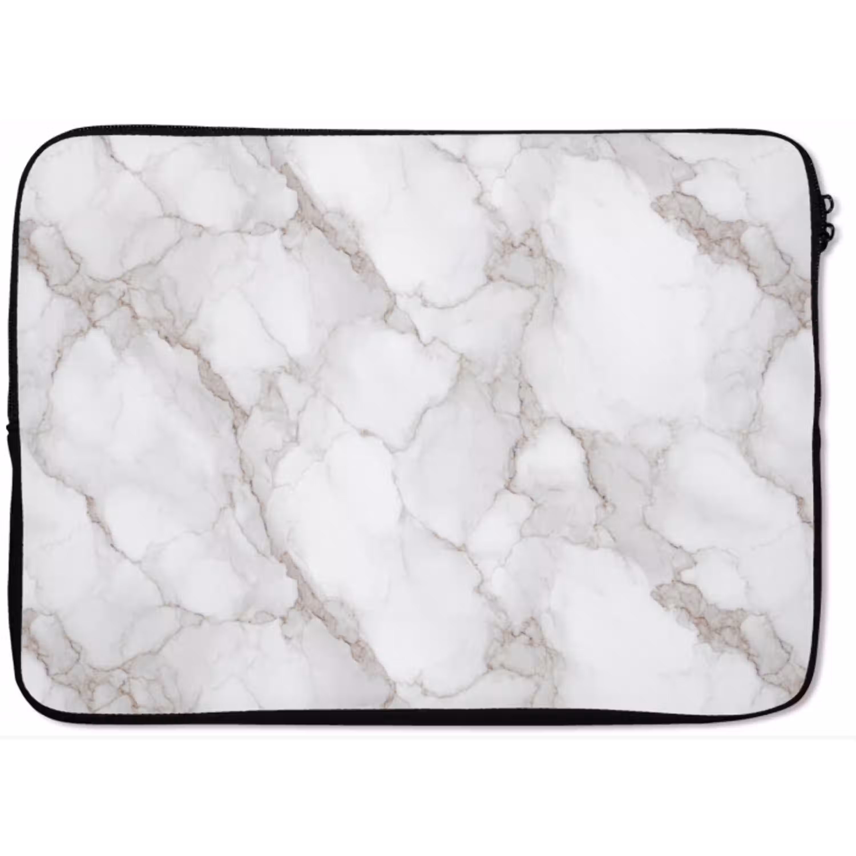 Wit - Marmer - Bruin laptophoes neopreen klein 279 -zkaufland3dotto