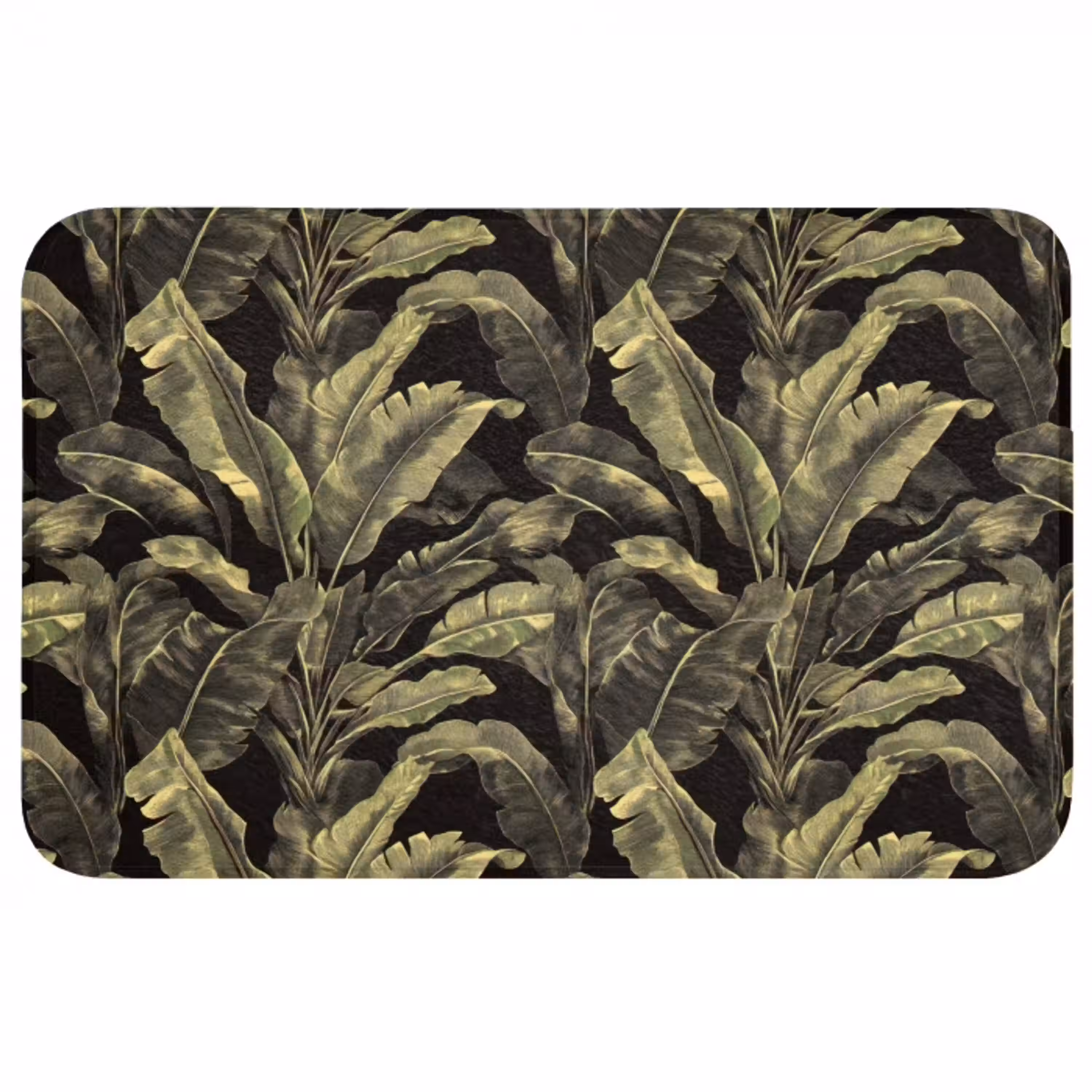Botanisch - Bladeren - Groen Badmat middel 997 -3d