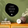 Quotes - Jij bent mijn liever dan lief - Spreuken Wandcirkel Organisch Forex 3mm klein -sfeer2