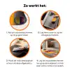 Aap - Kimono - Bloemen - Hoofdtooi Inductie beschermer vinyl 3mm klein -zzzzzzz-td-werking
