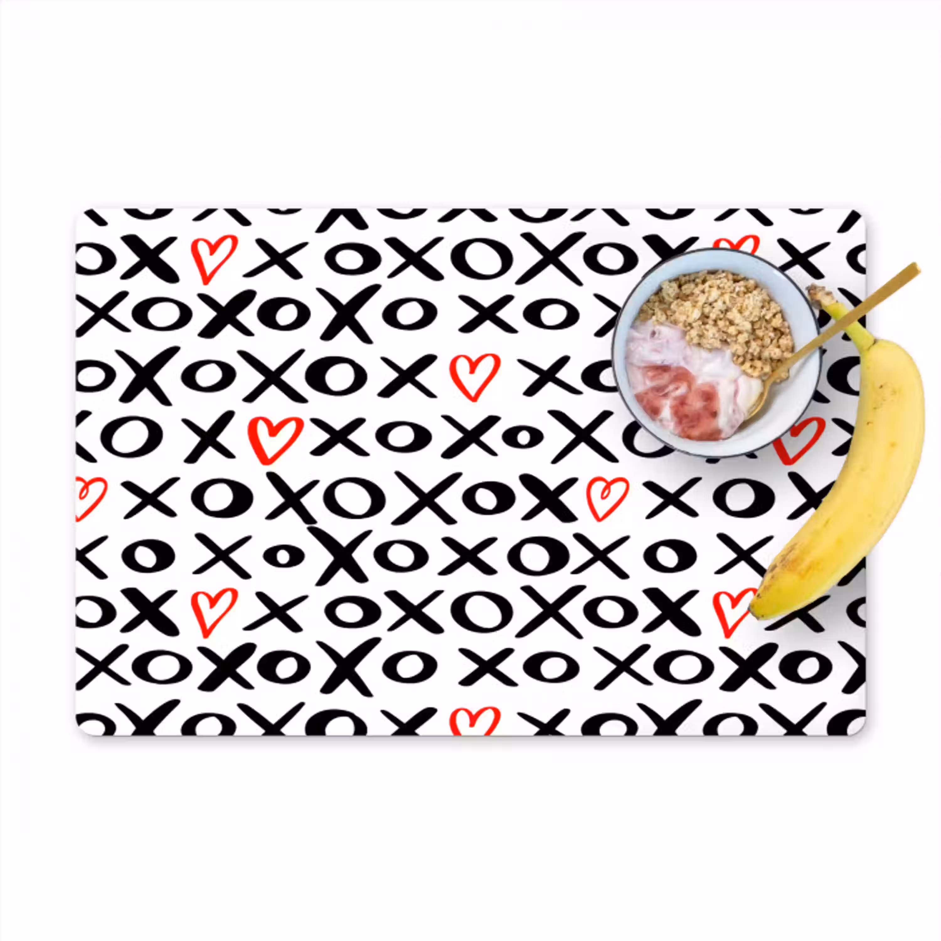 Tekens - Harten - Rood Placemat vinyl groot 368 -zzzproduct_Kitchenyeah-website