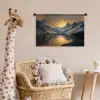 Berglandschap met Gouden Zonsondergang Wandkleed katoen klein -wsfeer5_kind