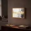 Goud - Luxe - Acryl - Kunst Light Box met batterij (Wandlamp) middel -sfeer1