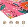 Roze - Bloemen - Wit - Oranje poster papier klein -closeup_NL