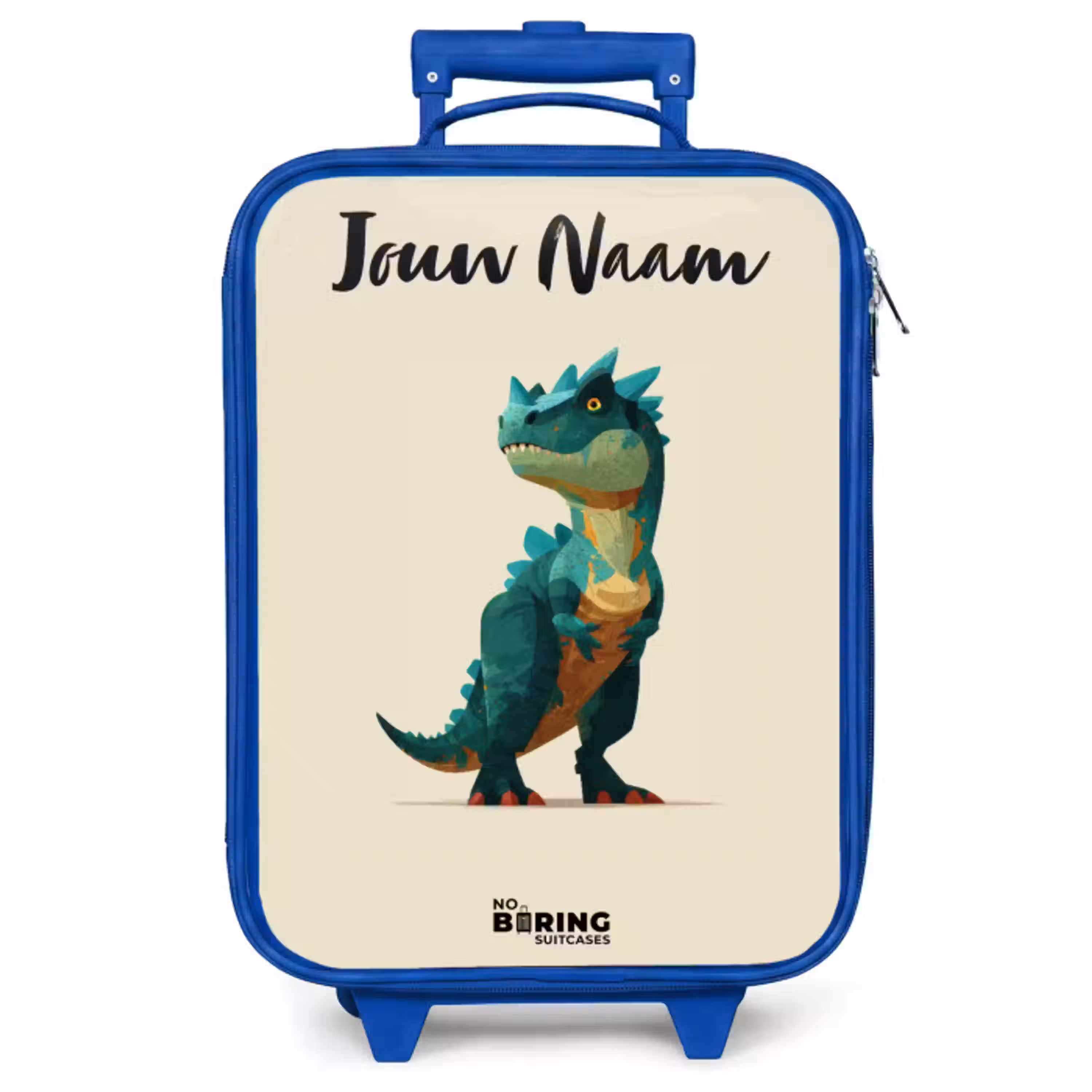Dino - Dier - Groen Kinderkoffer - Blauw klein -zzz_website3d