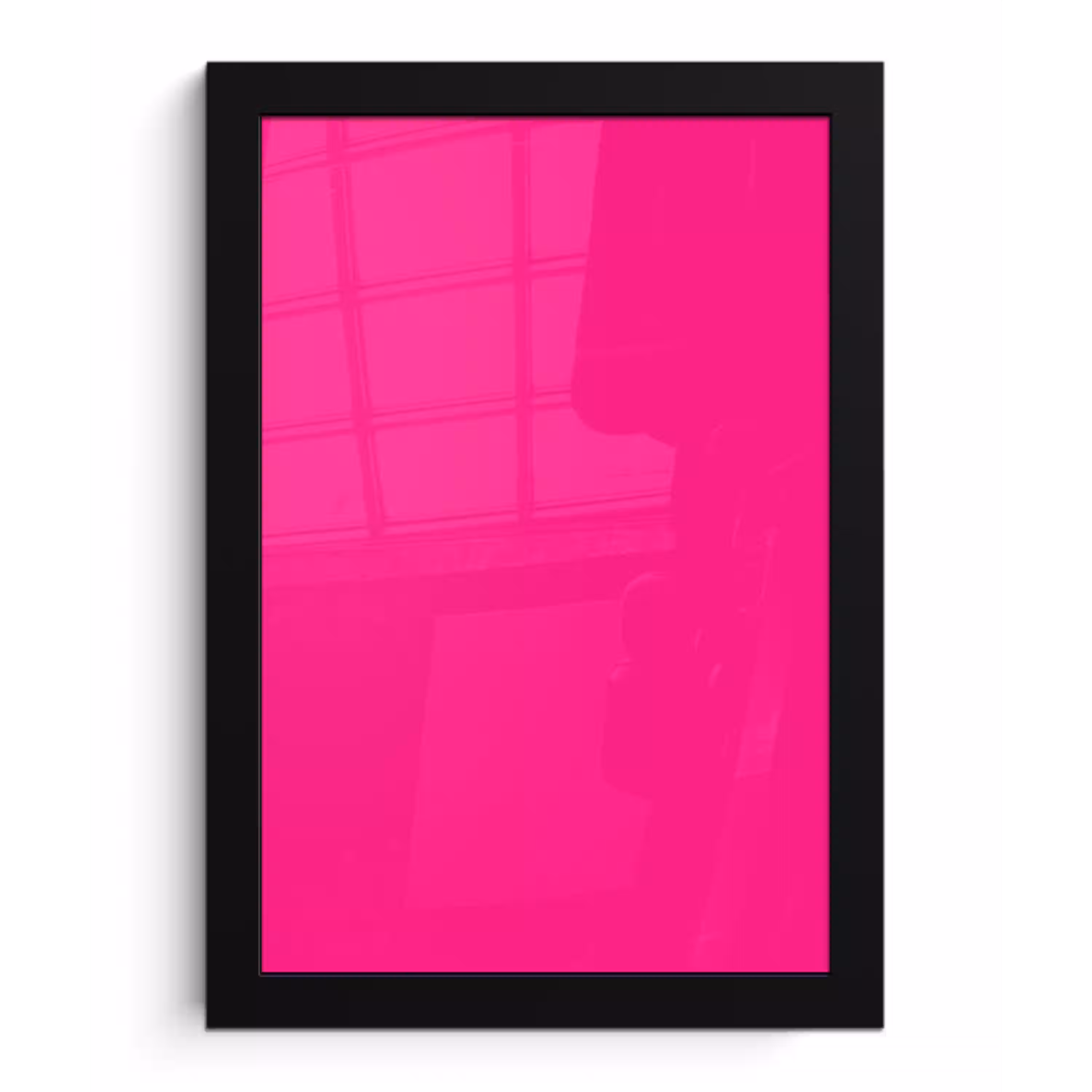 Hot - Fuchsia - Roze fotolijst zwart zonder passe partout klein 224 -3d