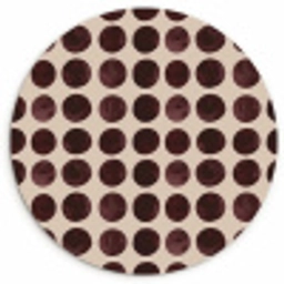 Stippen - Patroon - Bruin Wandcirkel kunststof plaat 5mm dik klein 188 -3d