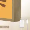 Kat - Minimalistisch - Oranje - Vrolijk Light Box met batterij (Wandlamp kind) middel -USP_websiteoplaadbaarNL