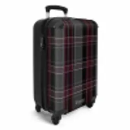 Klassiek geruit patroon in grijs en rood NBS - Handbagage koffer - Unisex middel -productfoto_3d