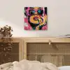 Portret - Vrouw - Abstract - Zonnebril aluminium wit klein -sfeer3