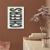 Retro - Cheers - Zwart - Decoratie PET vilt klein -sfeer4