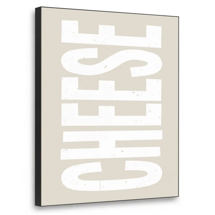 Food - Japandi - Cheese - Decoratie Textielframe - compleet frame klein -3d