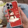 Sneeuwpret - Winter - Sneeuwpop Hoesje iPhone 16 Pro Max met koord klein -sfeer3