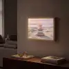 Stenen - Zand - Roze Light Box met batterij (Wandlamp) middel -sfeer1