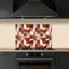 Geometrie - Modern - Retro keuken achterwand spatscherm klein 900 -sfeer1
