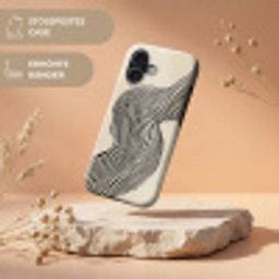 Golvend - Lijnen - Abstract - Silhouet Toughcase MagSafe Apple iPhone 17 klein -USP_RandenV_DE