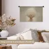 Dromerig - Beige - Paardenbloemzaadjes Wandkleed katoen klein -sfeer1