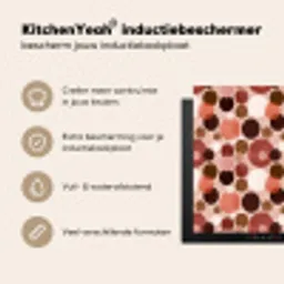 Cirkels - Modern - Kleurrijk Inductie beschermer vinyl 3mm middel 274 -sfeer2