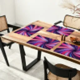 Abstract - Swirl - Futuristic - Neon Placemat vinyl groot -zzsfeer4_Kitchenyeah-website
