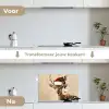 Kerst - Hert - Gewei - Rood keuken achterwand spatscherm klein -voor_na_NL