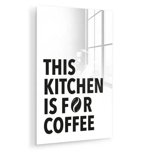Quotes  - Koffie - Bonen - Modern plexiglas 5mm klein -zzzproduct_nieuw