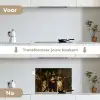 De Nachtwacht - Schilderij van Rembrandt van Rijn keuken achterwand spatscherm klein -voor_na_NL