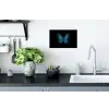 Vlinder - Blauw - Contrast Muursticker klein -keuken