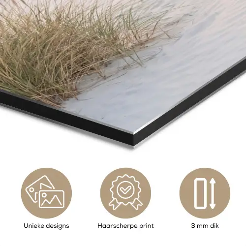 Horizon - Duinlandschap - Zand aluminium wit klein -closeup_NL