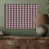 Plaid - Patroon - Roze - Zwart PET vilt klein 837 -sfeer2