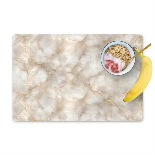 Zandkleurig - Marmer - Natuursteen Placemat vinyl groot 368 -zzzproduct_Kitchenyeah-website