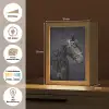 Portret - Paard - Donker Light Box met kabel (Tafellamp) klein -USP_websiteoverzichtDE