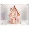 Huisje - Suiker - Pastel tuinposter los doek klein -3d