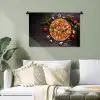 Pizza - Groente - Kruiden - Keuken - Industrieel Wandkleed katoen klein -sfeer7