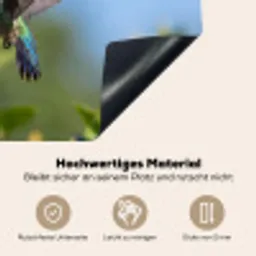 Kolibrie - Bloem - Natuur - Groen Inductie beschemer met haakjes klein -ky-onderkant-de