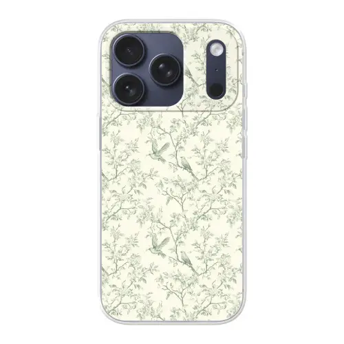 Klassiek - Vogels - Groen Telefoonhoesje iPhone 17 Pro klein 878 -3d