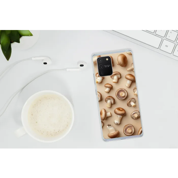 Kastanje Champignons - Beige Telefoonhoesje Samsung Galaxy S10 Lite klein -oordopS10Lite