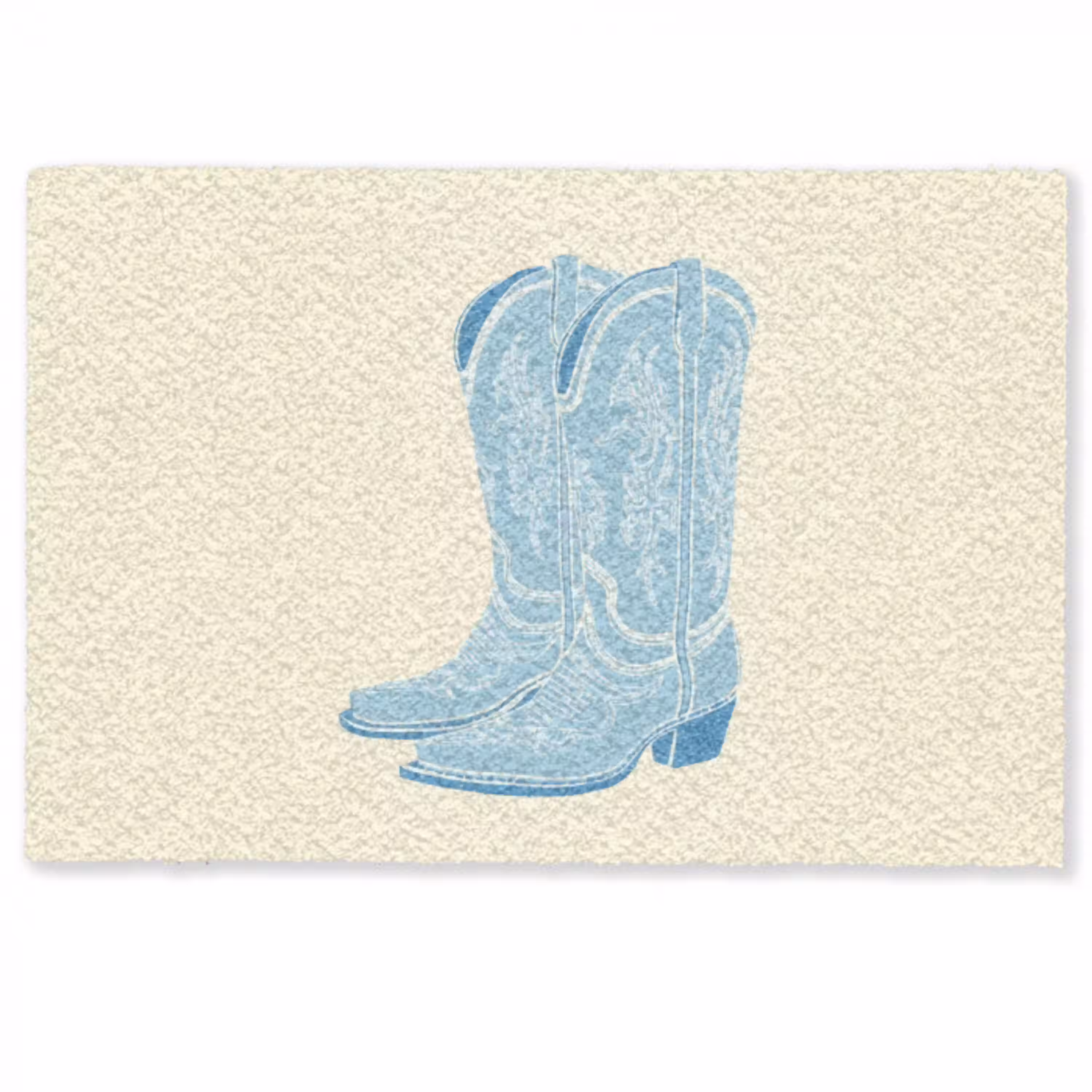 Illustratie - Cowboylaarzen - Patroon Deurmat klein -zkaufland3d
