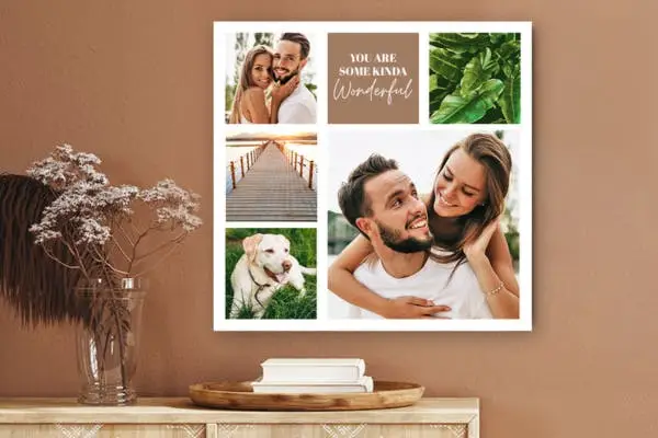 Fotocollage op Canvas Koppel