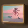 Zee - Boot - Zonsondergang Light Box met batterij (Wandlamp) middel -z3d_website