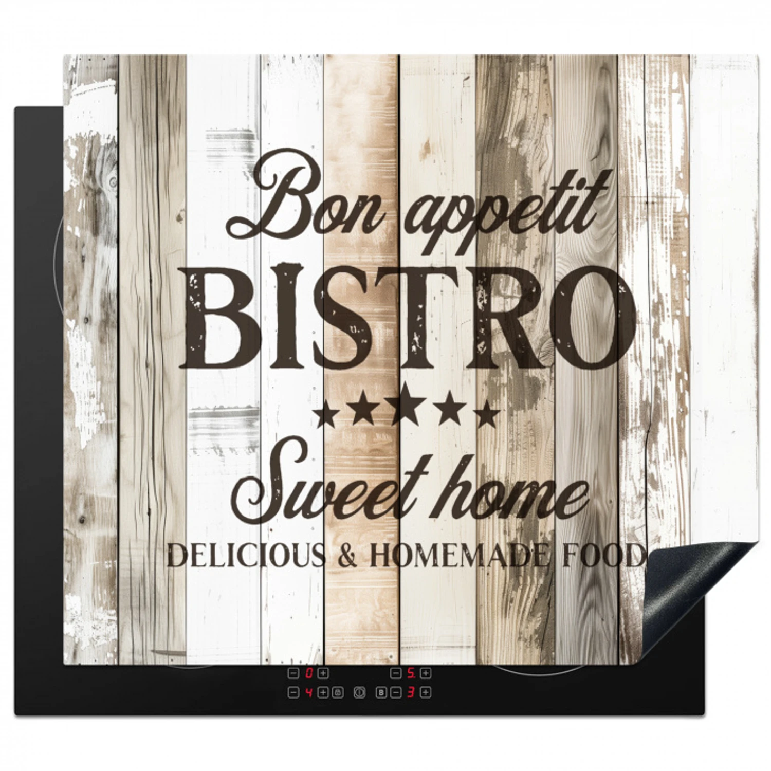 Bistro Welkomstbord Inductie beschermer vinyl 3mm middel -3d