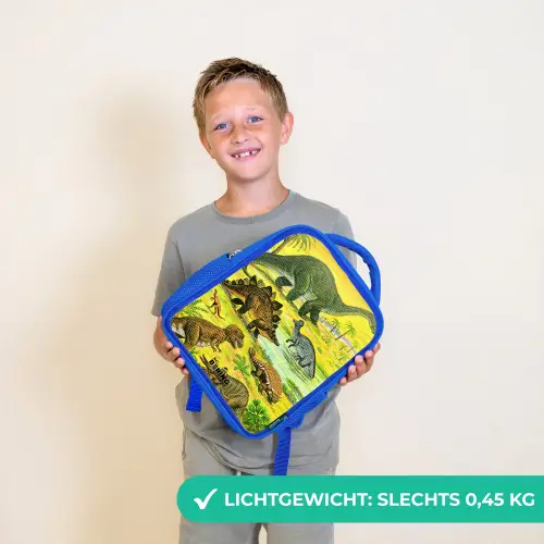 Dino's bij het water Kinderrugzak - Blauw middel -sfeer1_NL