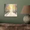 Winter - Abstract - Sneeuw - Natuur - Zon aluminium wit klein -sfeer2
